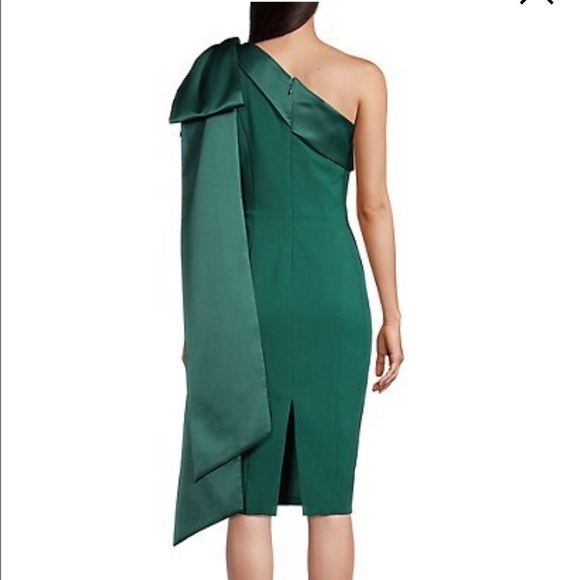 Lavish Alice one shoulder bow midi dress. - Picture 3 of 6